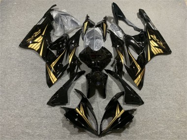 2015-2016 BMW S1000RR Motorcycle Fairings - Glossy Black Gold UK Manufacturers
