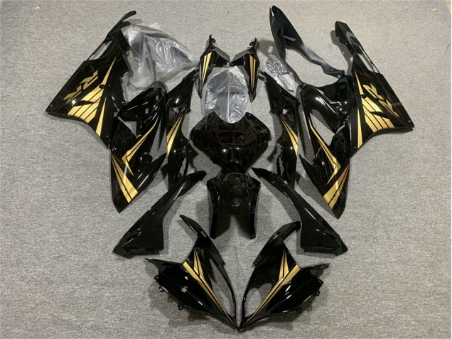 2015-2016 BMW S1000RR Motorcycle Fairings - Glossy Black Gold UK Manufacturers