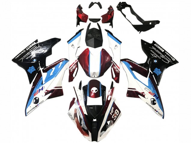 2015-2016 BMW S1000RR Bike Fairings - White Red Blue Glossy Black UK Manufacturers