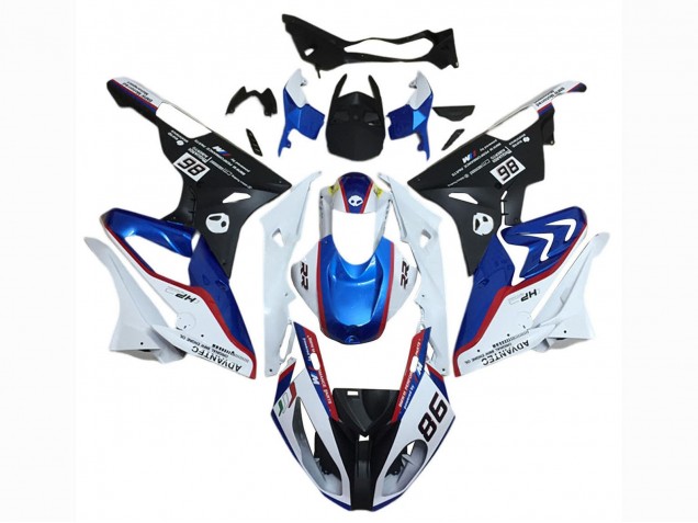 2015-2016 BMW S1000RR Motorcycle Fairing Kits - White Red Blue Matte Black UK Manufacturers