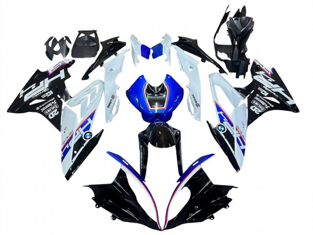 2015-2016 BMW S1000RR Motorcycle Fairing Kits - White Blue Glossy Black UK Manufacturers
