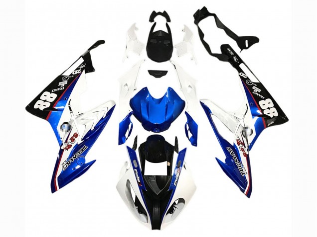 2015-2016 BMW S1000RR Motorcycle Fairings - White Blue Black 88 UK Manufacturers