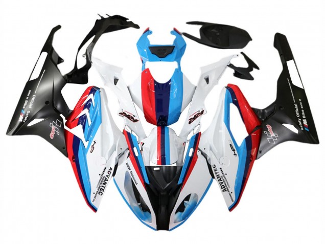 2015-2016 BMW S1000RR Motorcycle Fairing - White Red Blue Matte Black UK Manufacturers