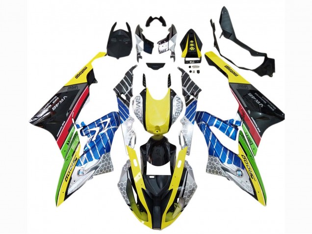 2015-2016 BMW S1000RR Motorcycle Fairings - Yellow Blue Green Red Black VR 46 UK Manufacturers
