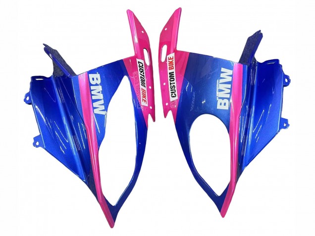 2015-2016 BMW S1000RR Motorcycle Fairings - Pink Blue Shark UK Manufacturers