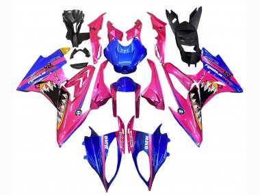 2015-2016 BMW S1000RR Motorcycle Fairings - Pink Blue Shark UK Manufacturers