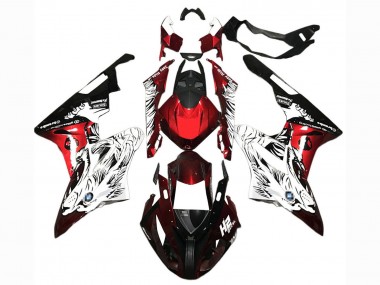 2015-2016 BMW S1000RR Motorcycle Fairings - White Red Black UK Manufacturers
