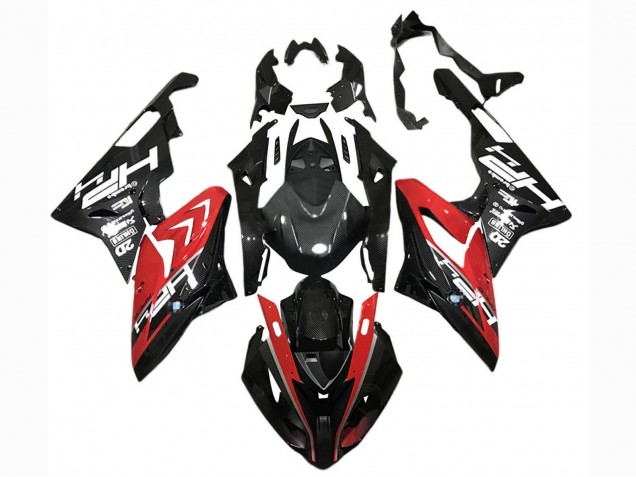 2015-2016 BMW S1000RR Motorcycle Fairings - Red Black Carbon Fiber UK Manufacturers