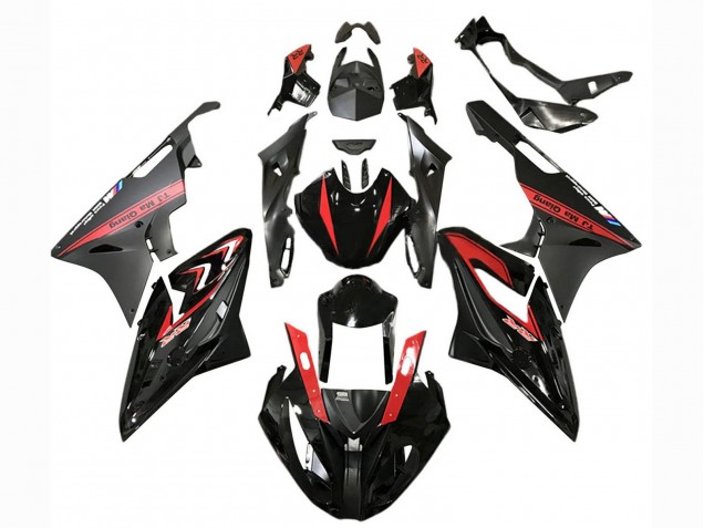 2015-2016 BMW S1000RR Motorcycle Fairings - Red Glossy Black Matte Black UK Manufacturers