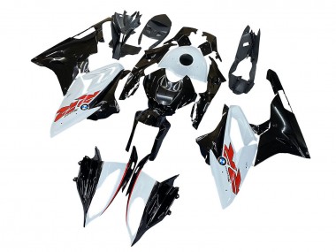 2015-2016 BMW S1000RR Motorcycle Fairings - White Black Carbon Fiber UK Manufacturers