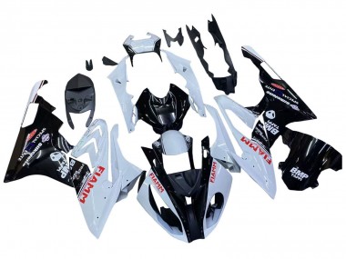 2015-2016 BMW S1000RR Motorcycle Fairings - White Glossy Black Fiamm UK Manufacturers