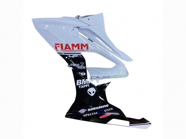 2015-2016 BMW S1000RR Motorcycle Fairings - White Glossy Black Fiamm UK Manufacturers