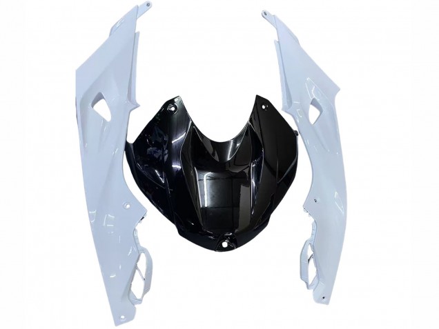2015-2016 BMW S1000RR Motorcycle Fairings - White Glossy Black Fiamm UK Manufacturers
