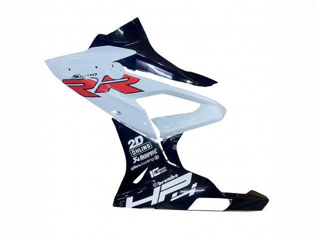 2015-2016 BMW S1000RR Motorcycle Fairings - White Glossy Black UK Manufacturers