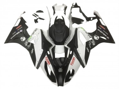 2015-2016 BMW S1000RR Motorcycle Fairings - White Matte Black HP Fiamm UK Manufacturers