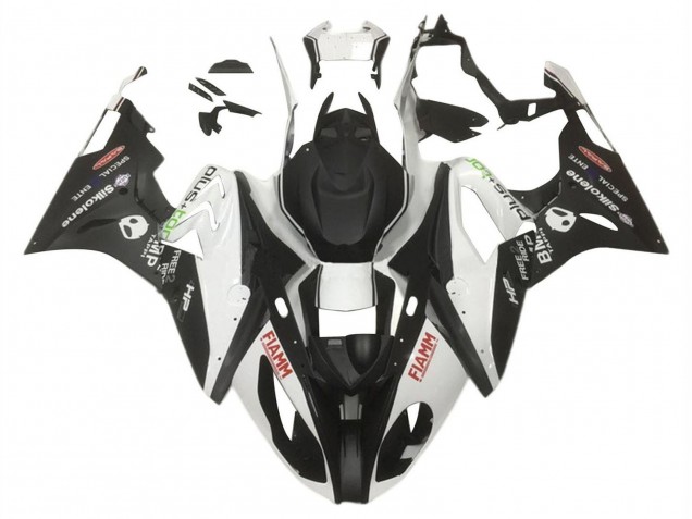 2015-2016 BMW S1000RR Motorcycle Fairings - White Matte Black HP Fiamm UK Manufacturers