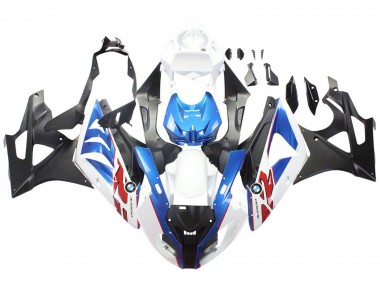 2009-2014 BMW S1000RR Motorcycle Fairings - White Blue Matte Black UK Manufacturers