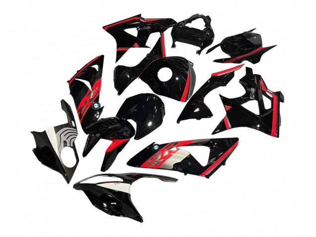 2009-2014 BMW S1000RR Motorcycle Fairing - Red Glossy Black UK Manufacturers