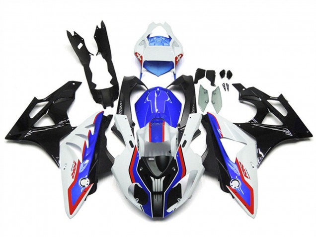 2009-2014 BMW S1000RR Motorcycle Fairings - White Red Blue Glossy Black Carbon Fiber RR UK Manufacturers