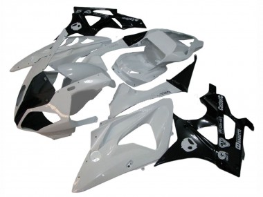2009-2014 BMW S1000RR Motorcycle Fairings - White Glossy Black UK Manufacturers