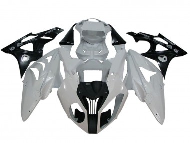 2009-2014 BMW S1000RR Motorcycle Fairings - White Glossy Black UK Manufacturers