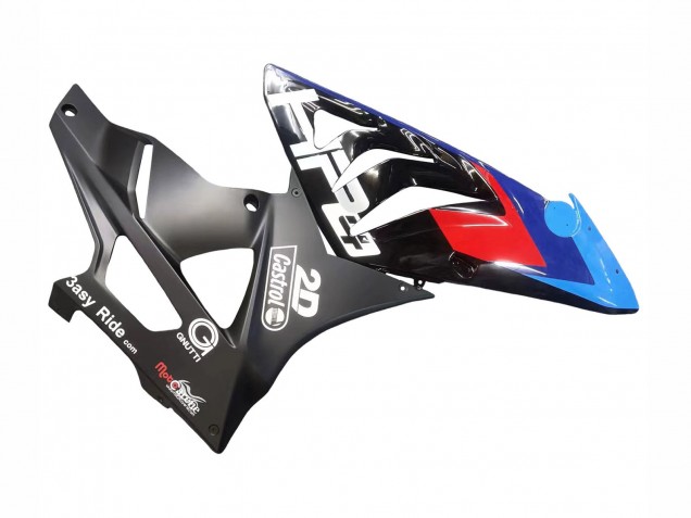 2009-2014 BMW S1000RR Motorcycle Fairings - Blue Red Matte Black Castrol UK Manufacturers