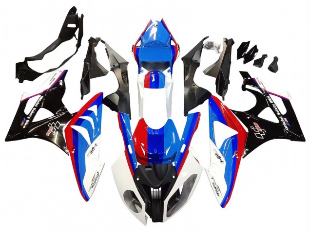 2009-2014 BMW S1000RR Full Motorcycle Fairings - White Red Blue Glossy Black UK Manufacturers
