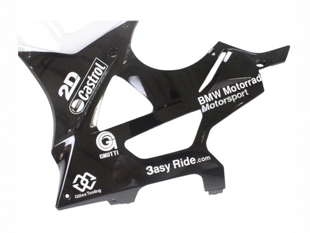 2009-2014 BMW S1000RR Motorcycle Fairings - White Blue Glossy Black Castrol UK Manufacturers