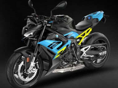 2021-2025 BMW S1000R Motorcycle Fairings - Black Light Blue Yellow UK Manufacturers