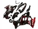 2004-2006 Suzuki GSX600F/GSX750F Motorcycle Fairings - Glossy Black Red Flame UK Manufacturers