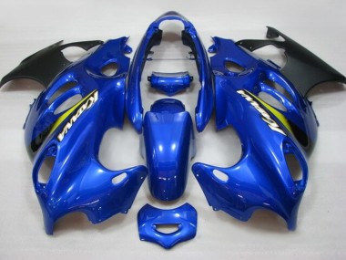 2004-2006 Suzuki GSX600F/GSX750F Motorcycle Fairings - Blue Yellow Matte Black Katana UK Manufacturers