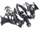 2004-2006 Suzuki GSX600F/GSX750F Motorcycle Fairings - Matte Black with Blue Logo UK Manufacturers