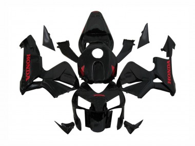 2003-2004 Honda CBR600RR Motorcycle Fairings - Glossy Black Red Decals UK Manufacturers