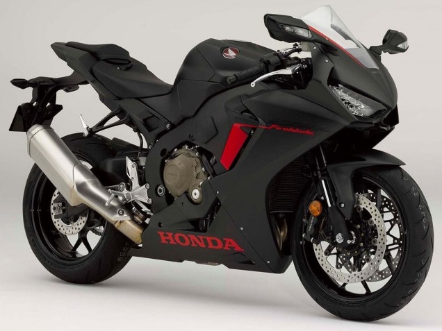 2017-2023 Honda CBR1000RR Motorcycle Fairings - Matte Black with Red Logo UK Manufacturers