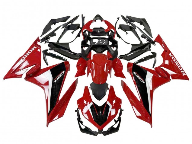 2022-2023 Honda CBR500R Motorcycle Fairing - Red White Black UK Manufacturers