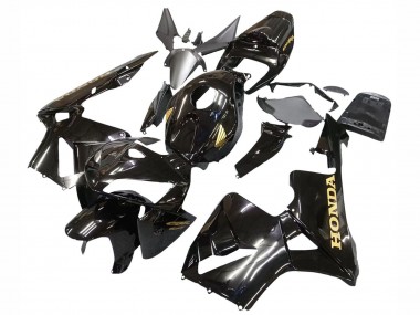 2005-2006 Honda CBR600RR Motorcycle Fairings - Black with Gold Logo UK Manufacturers