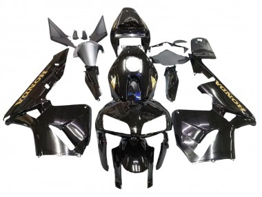 2005-2006 Honda CBR600RR Motorcycle Fairings - Black with Gold Logo UK Manufacturers