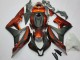 2007-2008 Honda CBR600RR Motorcycle Fairing Kits - Orange Matte Black UK Manufacturers