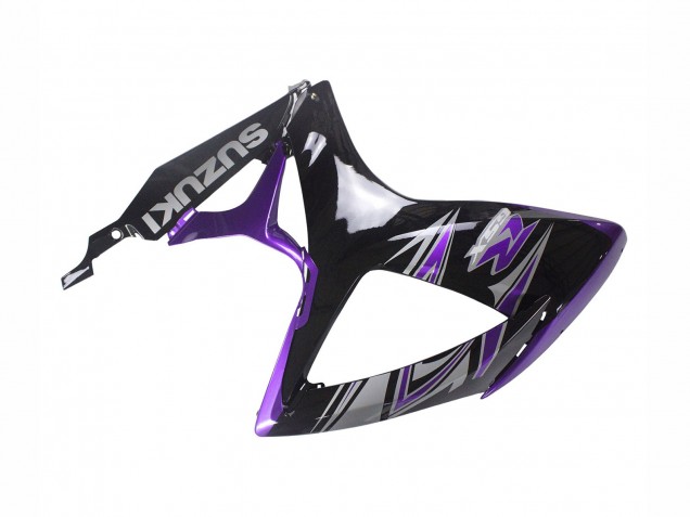 2006-2007 Suzuki GSXR 600 / GSXR 750 Motorcycle Fairing Kits - Purple Glossy Black UK Manufacturers