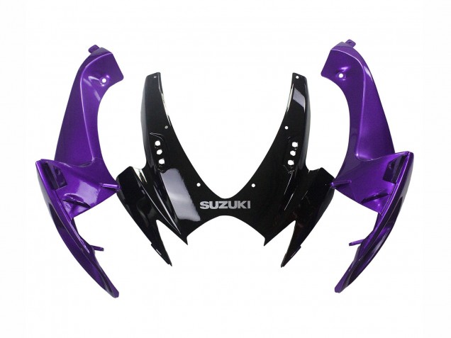 2006-2007 Suzuki GSXR 600 / GSXR 750 Motorcycle Fairing Kits - Purple Glossy Black UK Manufacturers