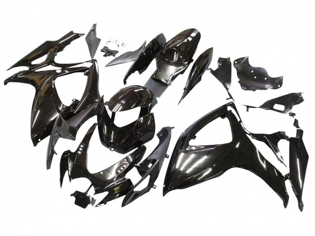 2006-2007 Suzuki GSXR 600 / GSXR 750 Motorcycle Fairings - Glossy Black UK Manufacturers