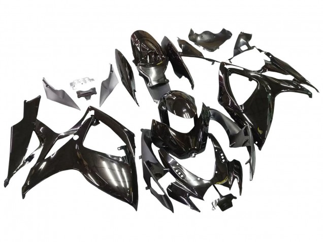 2006-2007 Suzuki GSXR 600 / GSXR 750 Motorcycle Fairings - Glossy Black UK Manufacturers