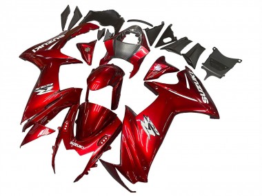 2011-2024 Suzuki GSXR 600 / GSXR 750 Motorcycle Fairings - Red White Decal UK Manufacturers