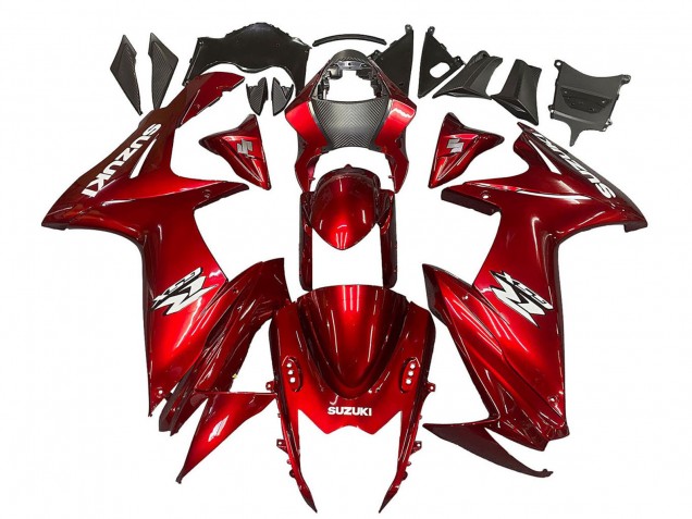 2011-2024 Suzuki GSXR 600 / GSXR 750 Motorcycle Fairings - Red White Decal UK Manufacturers