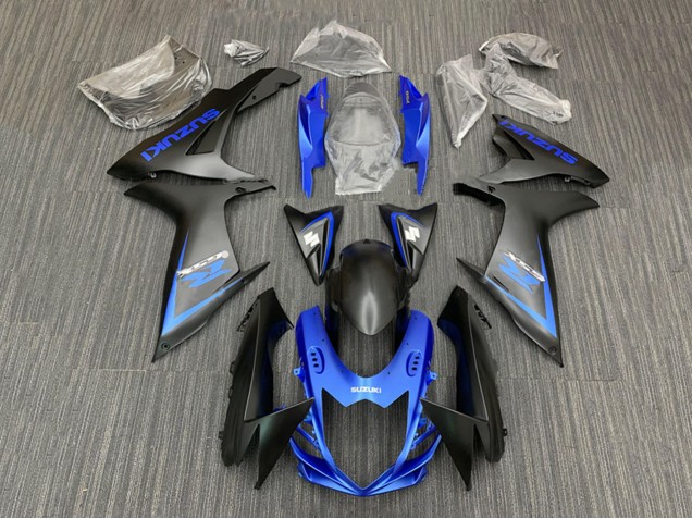 2011-2024 Suzuki GSXR 600 / GSXR 750 Motorcycle Fairing Kits - Blue Matte Black UK Manufacturers