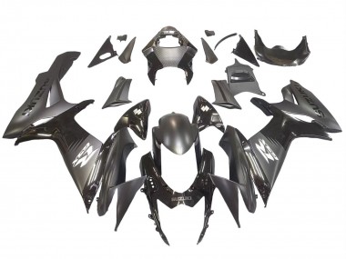 2011-2024 Suzuki GSXR 600 / GSXR 750 Motorcycle Fairings - Matte Black Glossy Black White Decal UK Manufacturers
