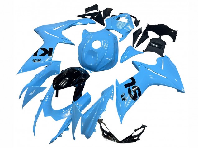 2011-2024 Suzuki GSXR 600 / GSXR 750 Motorcycle Fairings - Light Blue Black UK Manufacturers