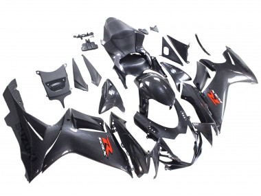 2011-2024 Suzuki GSXR 600 / GSXR 750 Motorcycle Fairings - Black Carbon Fiber Red UK Manufacturers