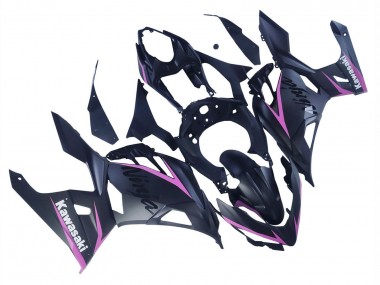 2018-2024 Kawasaki Ninja 400 Motorcycle Fairings - Matte Black Pink UK Manufacturers