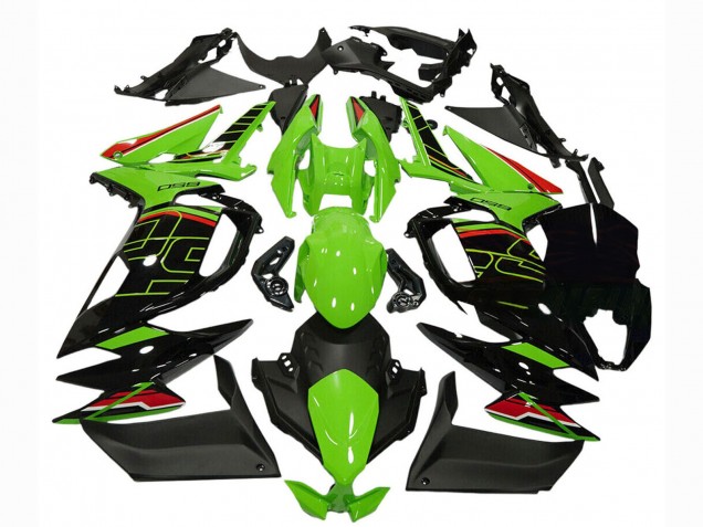 2020-2025 Kawasaki Ninja 650 EX650 Motorcycle Fairings - Green Red Black UK Manufacturers